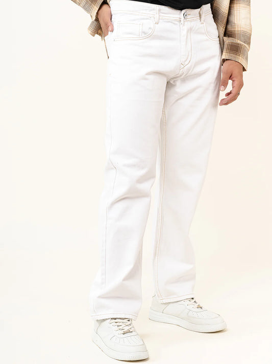 Straight fit denim