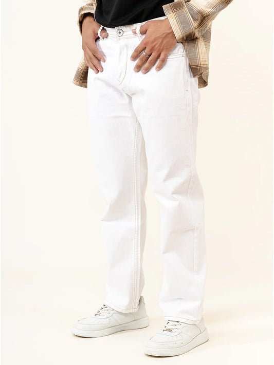 Straight fit denim